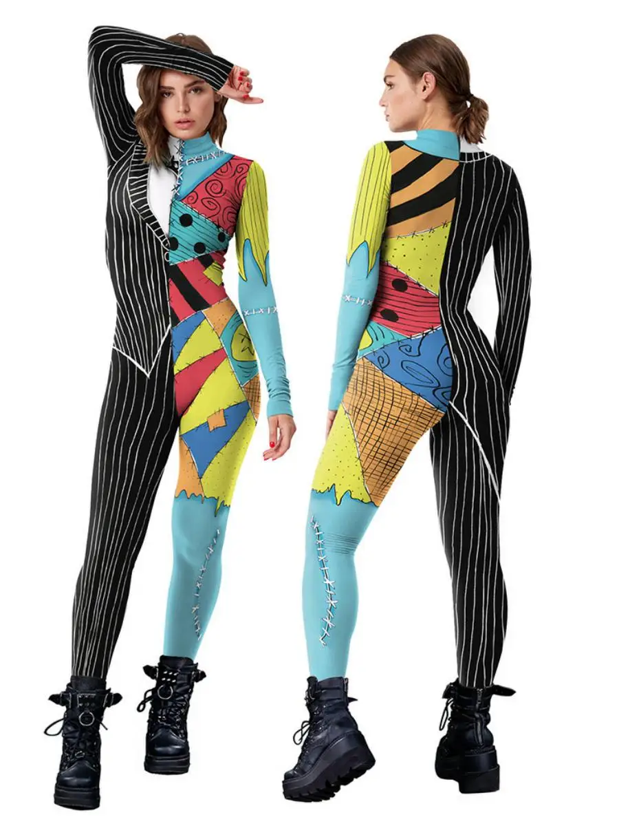 Halloween Cisas Nighare vóór Cisas Cosplay Sally Dr 3D Digitale Print Kostuum Traditionele dameskleding