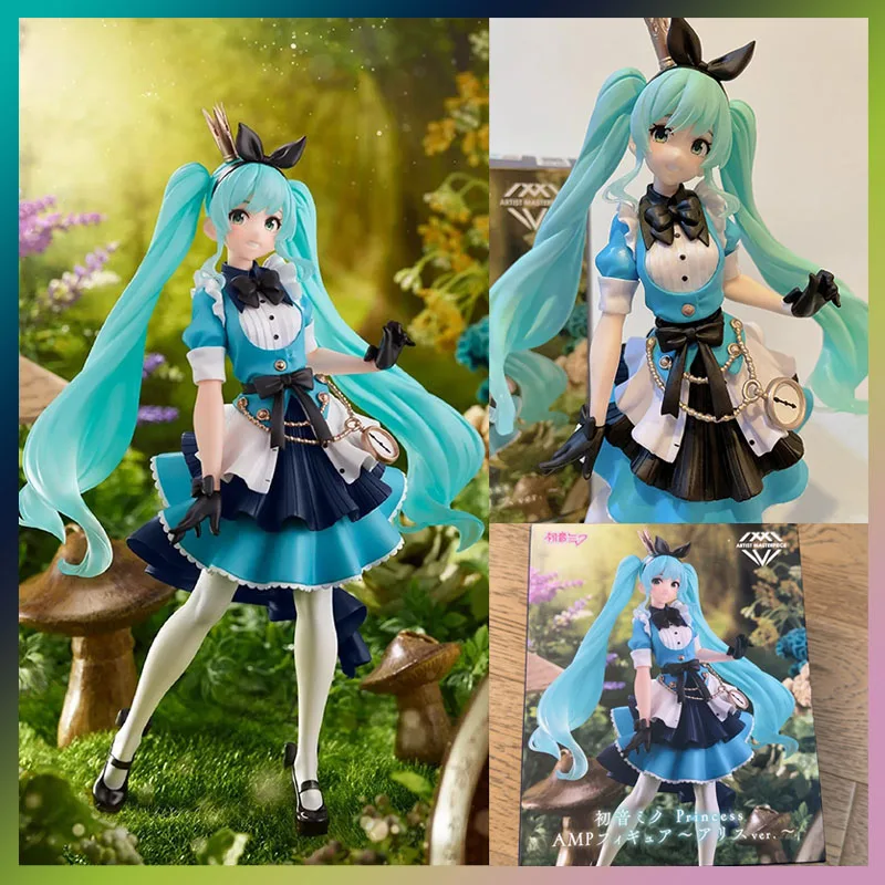 TAITO Genuine Vocaloid Hatsune Miku Putri Alice Princess Ver. Mainan Anak Boneka anime action figure Kawaii collection Model toy