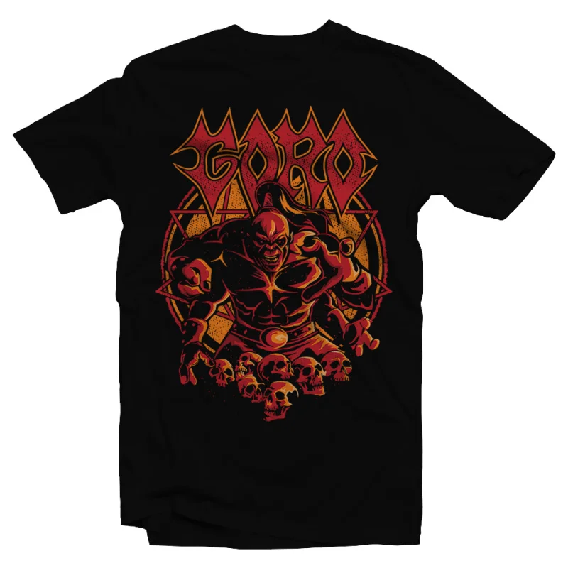 

Vintage 90's Mortal Kombat The Four Armed Goro Gift tee for gamer 100% cotton Men's Short Sleeve Graphic T-Shirt All size tops