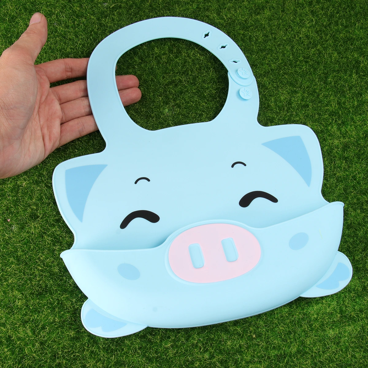 

1pc Waterproof Silicone Baby Bib Cartoon Design Food Residue Protection Practical Nursing Apron For Home Feeding Saliva Bib