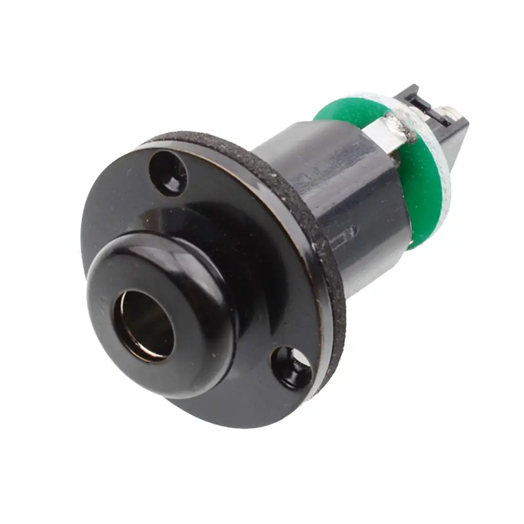 6.35mm Piezo Pickup Endpin Jack Ukulele Accessory Electric Piezo Pickup Part for Music Instrument
