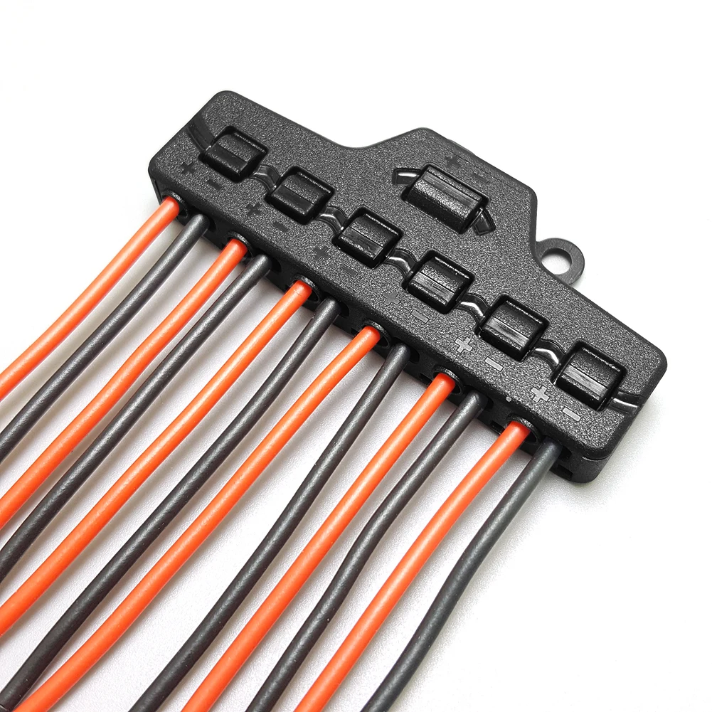 1/2 Pcs 3/6 Port Distribution Hub Railway Train Model Port Sharing Box, For SMD LED Miniature Lighting System DC Lamp Splitter