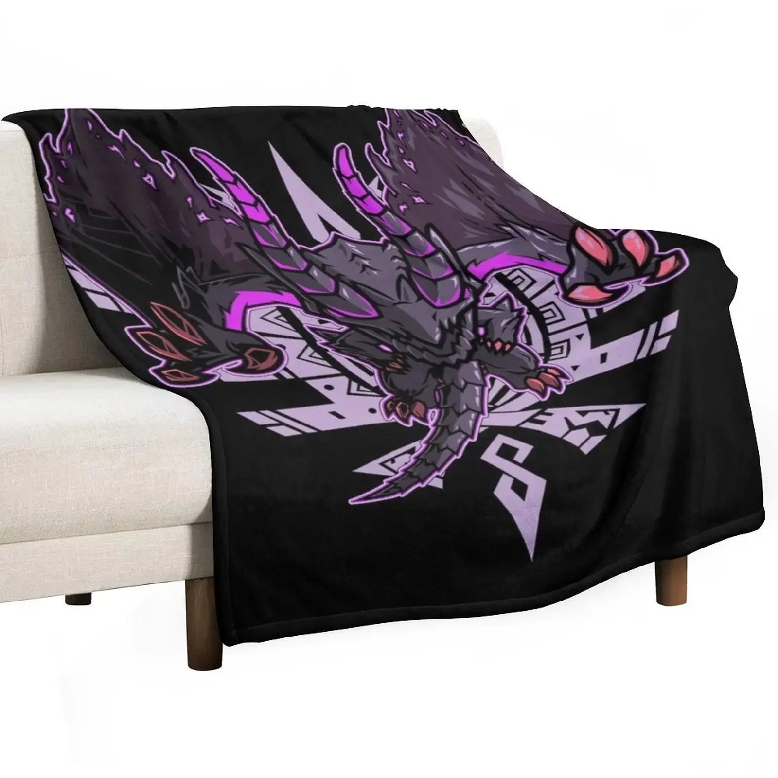 

Gore Magala Monster Hunter Throw Blanket Furrys decorative Soft Plaid Blankets
