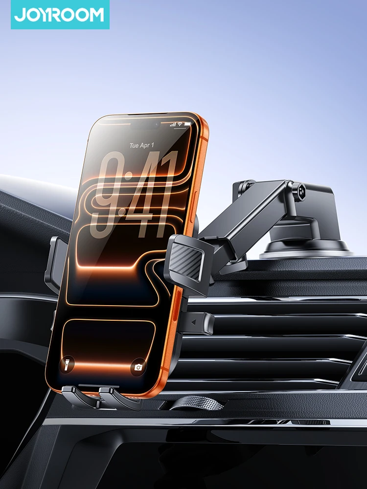 

Joyroom Car Cell Phone Holder Car Telescopic Rotating Sucker Cellphone Mount for Dashboard Windshield For 4.7-6.8" Smartphone