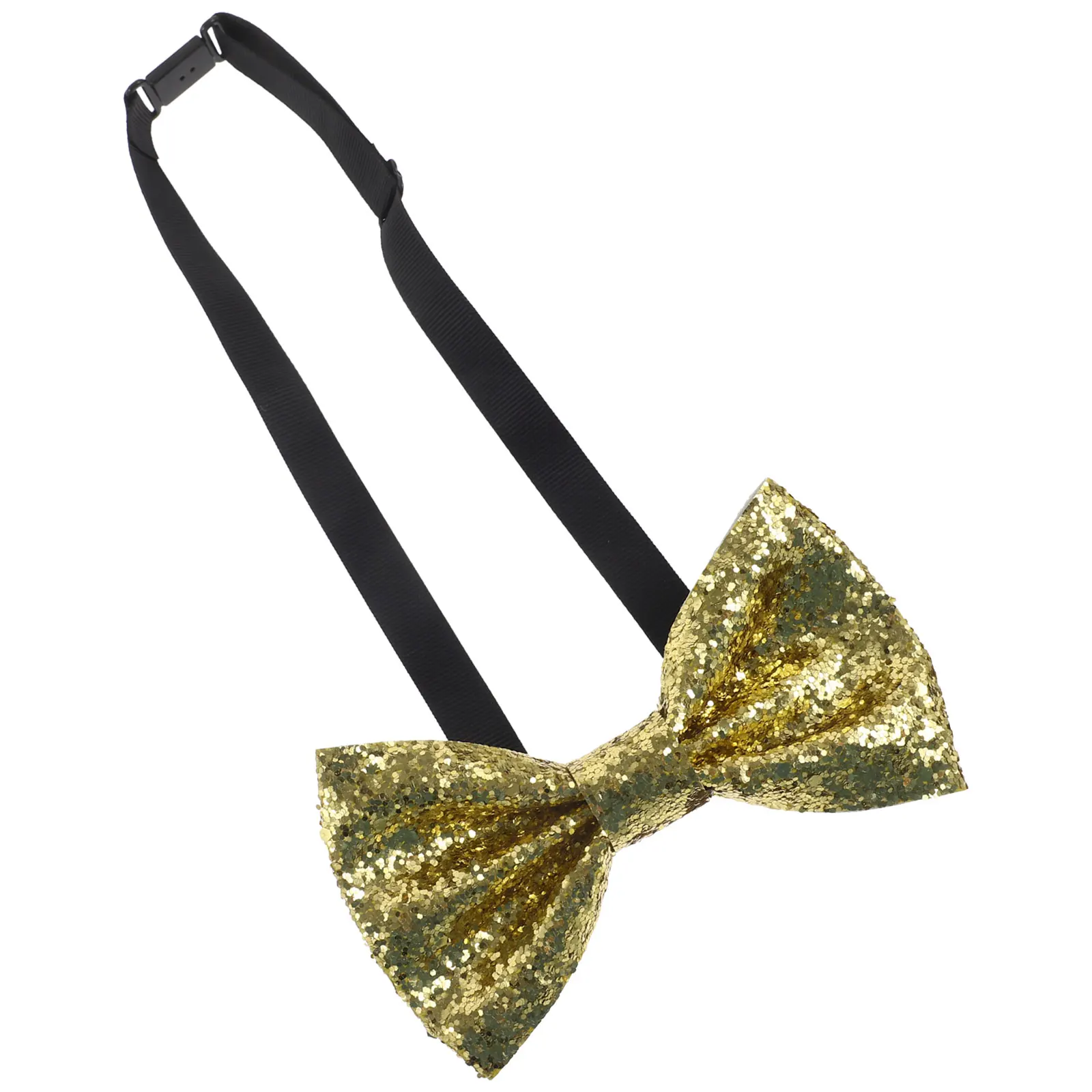 

Adult Bow Tie Pre tied Adjustable PU Banquet Party Groom Wedding Tuxedo Bowties For Men Sequin Glitter