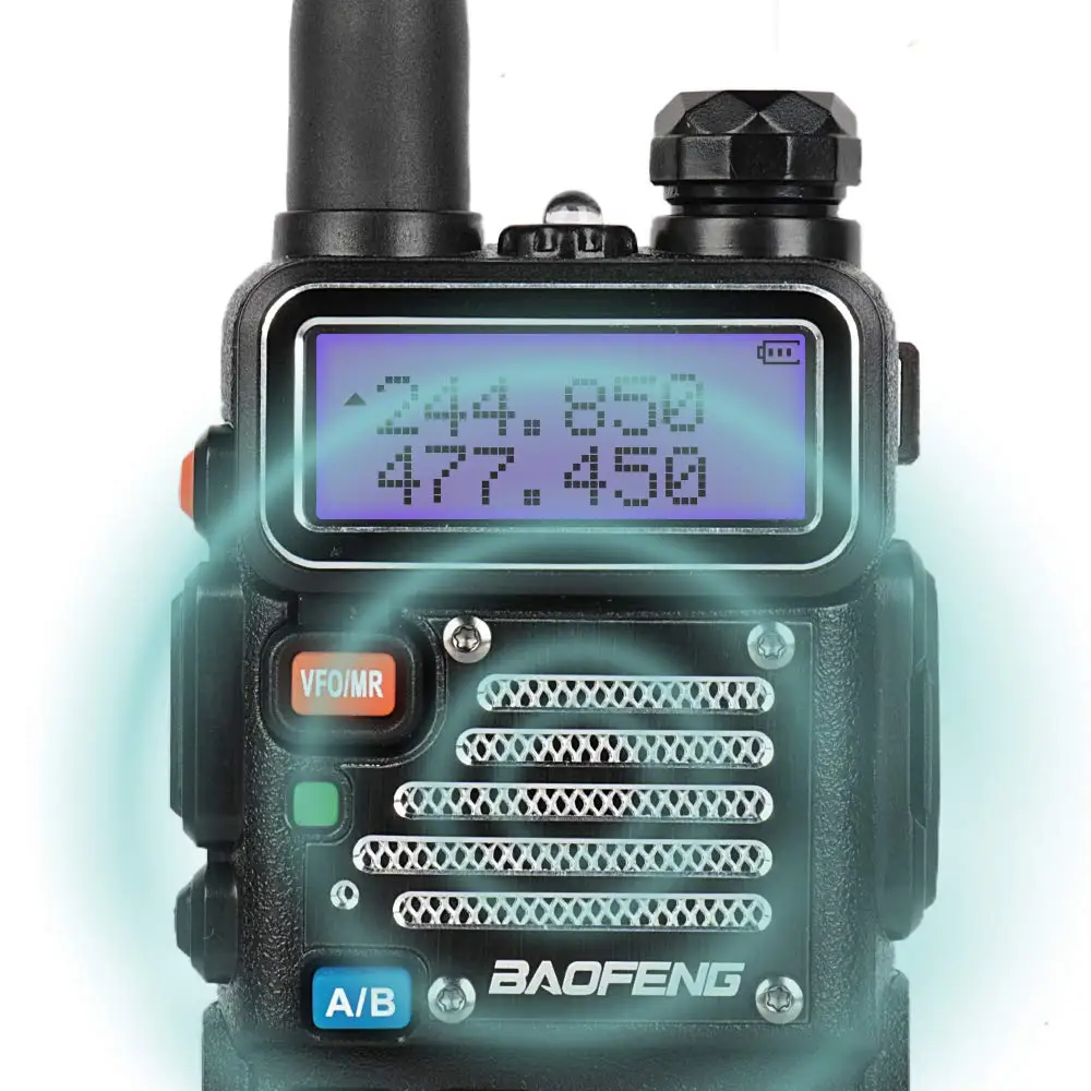 Baofeng X radiodity UV-5RX3, tri-band VHF, 1.25M, UHF genggam amatir Ham dua arah Radio Walkie Talkie dengan Earpiece dan