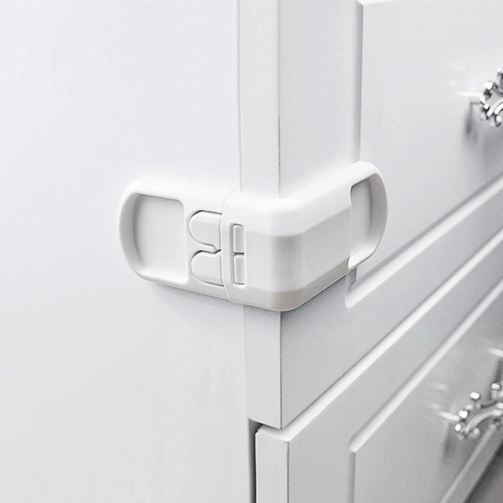 

Комплект из 4 скрытых замков для детской безопасности: механизм нажимного типа, защита от детей, для холодильников