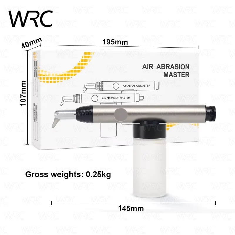 Dental Aluminum Oxide Sandblasting System Air Operated Extraoral Sandblaster Dental Bonding Treatment 360° Rotatable Nozzle