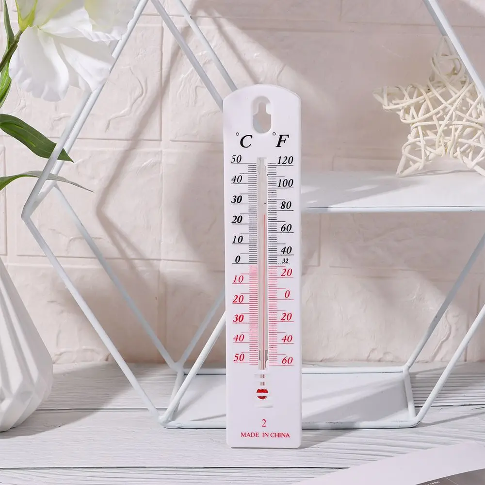 Plastic Wall Hang Office Room Thermometer Temp Meter Indoor Outdoor Temperature Greenhouse