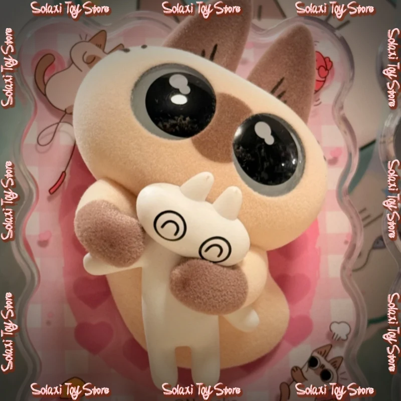 

Подлинная сиамская паста с красной фасолью и исцеляющими моментами, модная слепая коробка, игрушки, загадочная коробка, кавайный магнит на холодильник, милые украшения, подарок