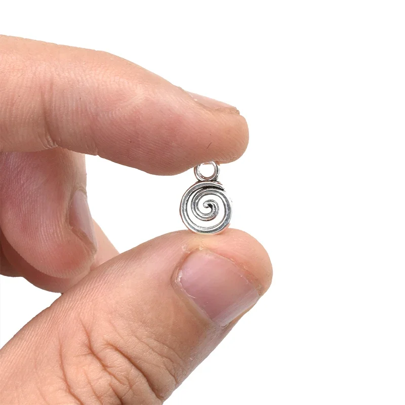 30pcs Antique Silvery Plated Whirlpool Sign Charms Alloy Metal Pendants For DIY Earrings Necklaces Bracelets Jewelry Making
