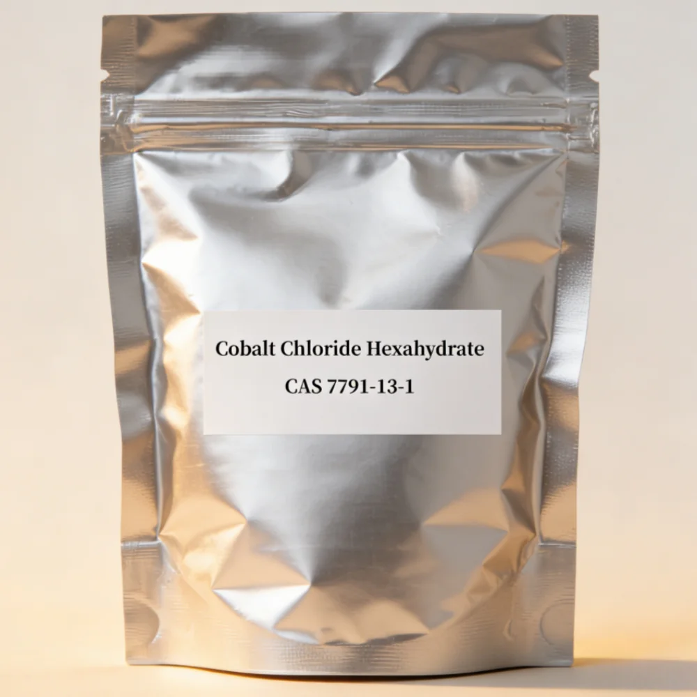 

Индивидуальная упаковка для гексагидрата хлорида кобальта, внешняя упаковка — пакет из алюминиевой фольги