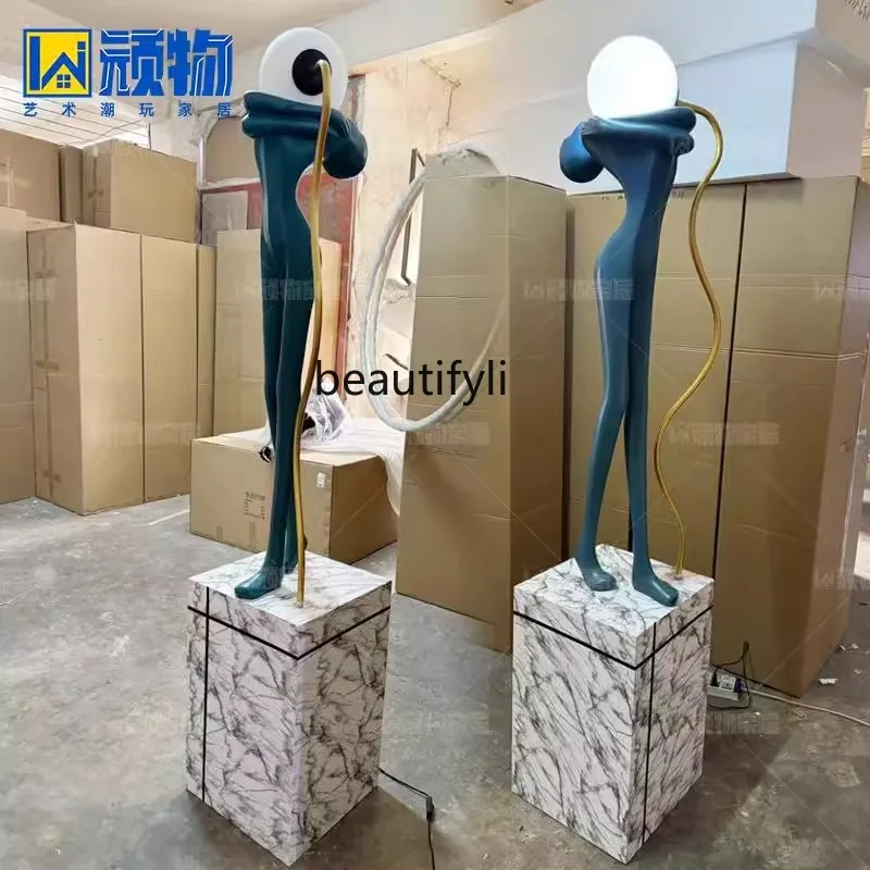 Modern creative abstract self-improvement sculpture living room ornaments craft decorations wine cabinet entrance office