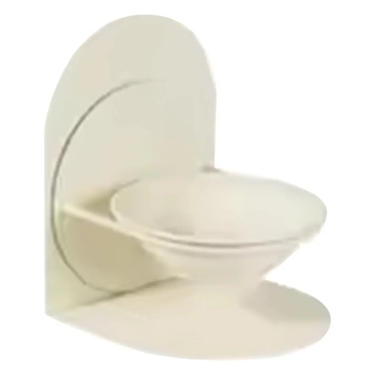 A50U Detachable Pet Cat and Dog Bowl Protects Cervical Vertebrae Against Upset Height Adjustable Pet Ceramic Bowl White Shallow