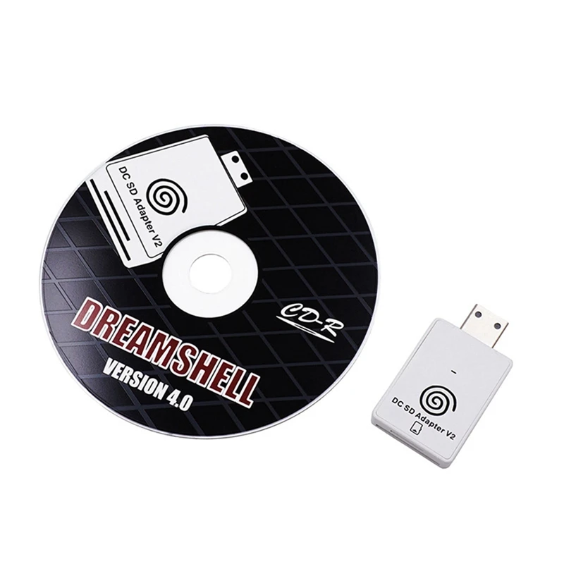 Pembaca adaptor kartu SD/TF untuk SEGA Dreamcast dan CD dengan Dreamshell Boot Loader membaca game untuk konsol Dreamcast DC