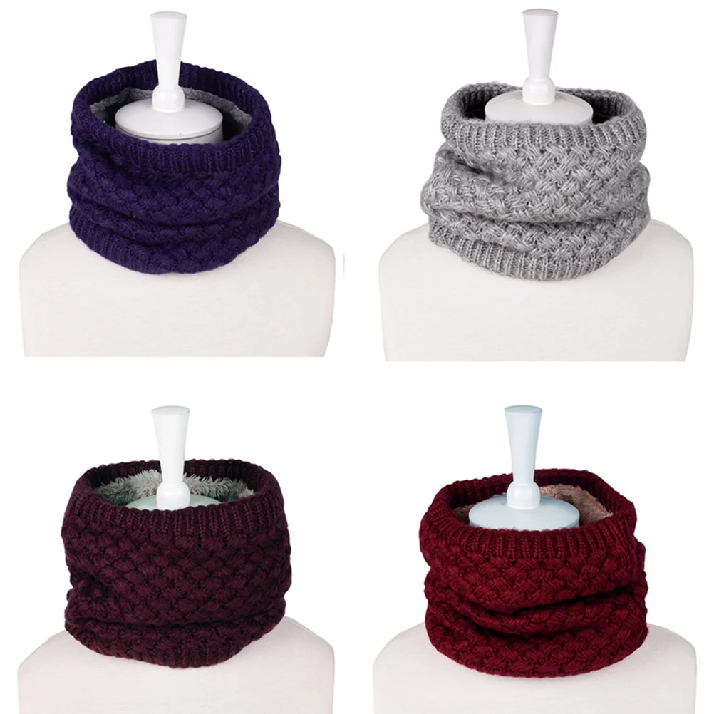 

Soft Knit Neck Scarf Warm Chunky Circle Loop for One Size Suitable Kids Teen Adults Fashion Layered Look Not Itchy