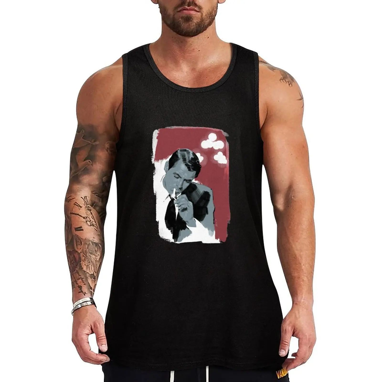Smoke Gets In Your Eyes - Camiseta sin mangas de Cary Grant, camiseta informal sin mangas para vacaciones en la playa, camiseta holgada sin mangas