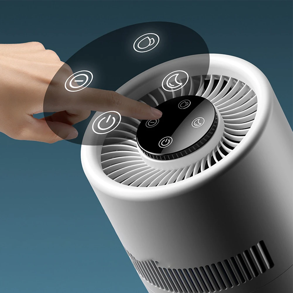 Concentration 27*17.6*17.6cm Air Purifier Household Humidifier Dual Humidification Gears Evaporative Working Principle