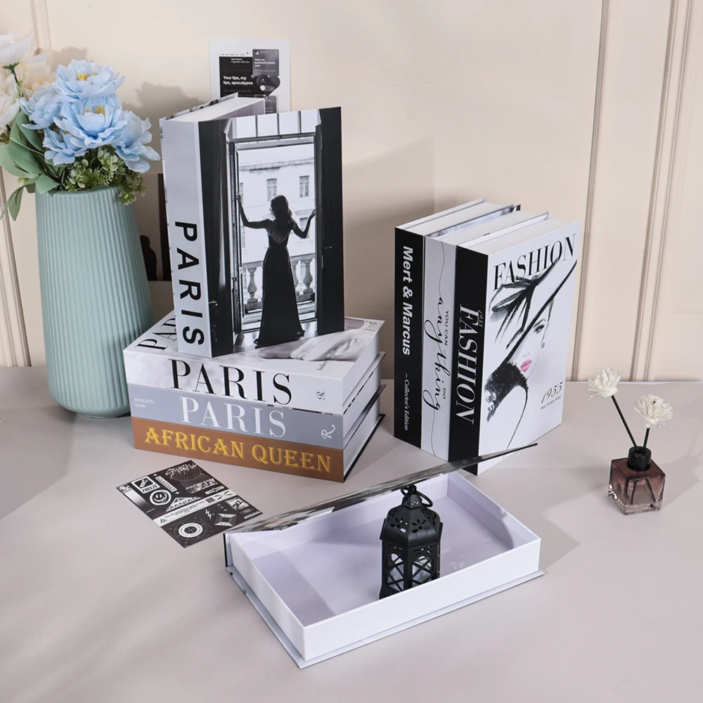 Luxury Fake Books Home Decoration Remote Control Storage Box Coffee Table Living Room Fashion Home Decoration Accessories