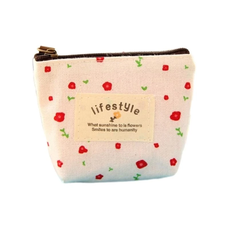 

Women's Purse Fabric Wallets Practical Flower Printed Small Wallet Storage Bag Hangings Decortaions