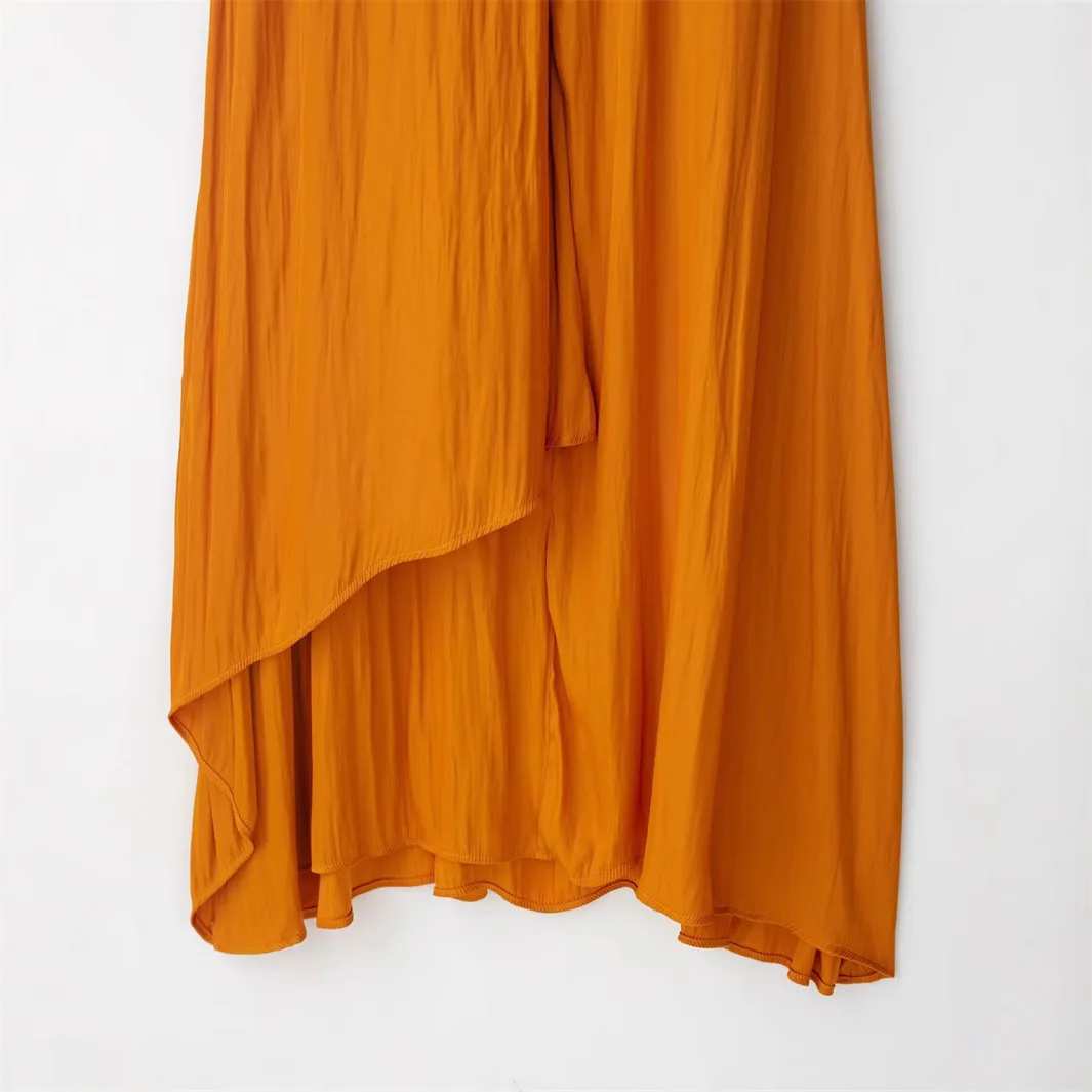 Robe longue à lacets pour femmes, Sexy, couleur unie, décolleté en v profond, dos nu, nouvelle mode, automne 2021, Club de vacances