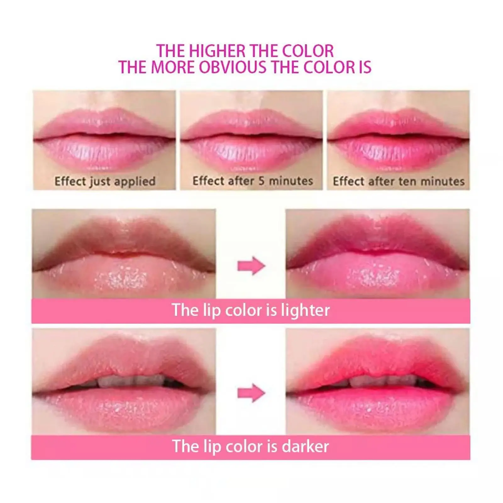 6 Colors Dry Flower Jelly Lip Gloss Transparent Long Change Women Moisturizing Lasting Waterproof Balm Lip Lipstick Color U9X6