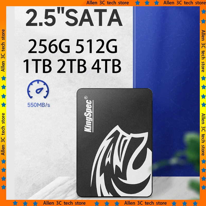 Original KingSpec Hard Disk SSD 240GB 1TB 512GB 128GB 256GB Sata3 2.5 Inch