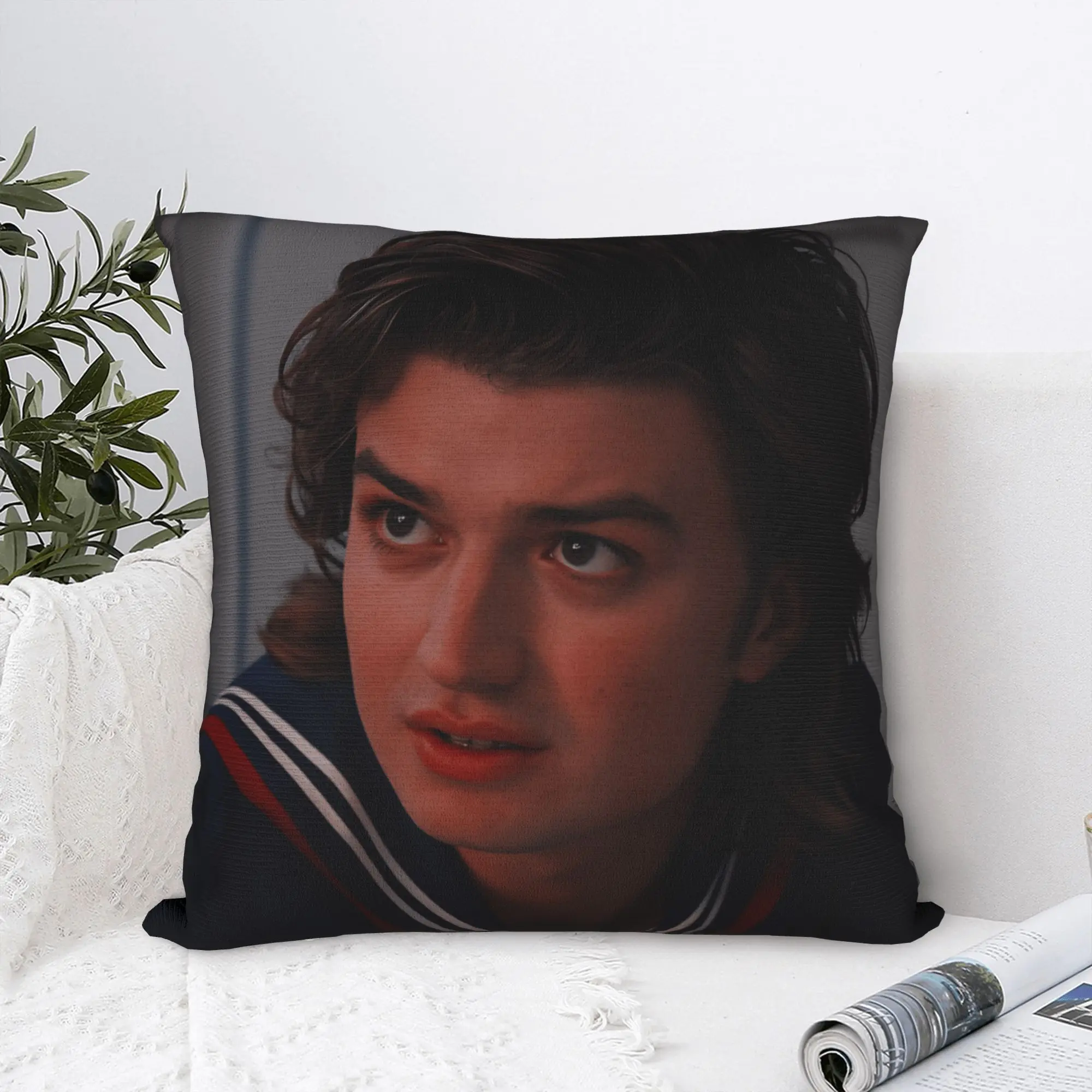 

Steve Harrington Pillow Cover Print Cushion Cover Novelty Pillow Case For Office Car Home Decor