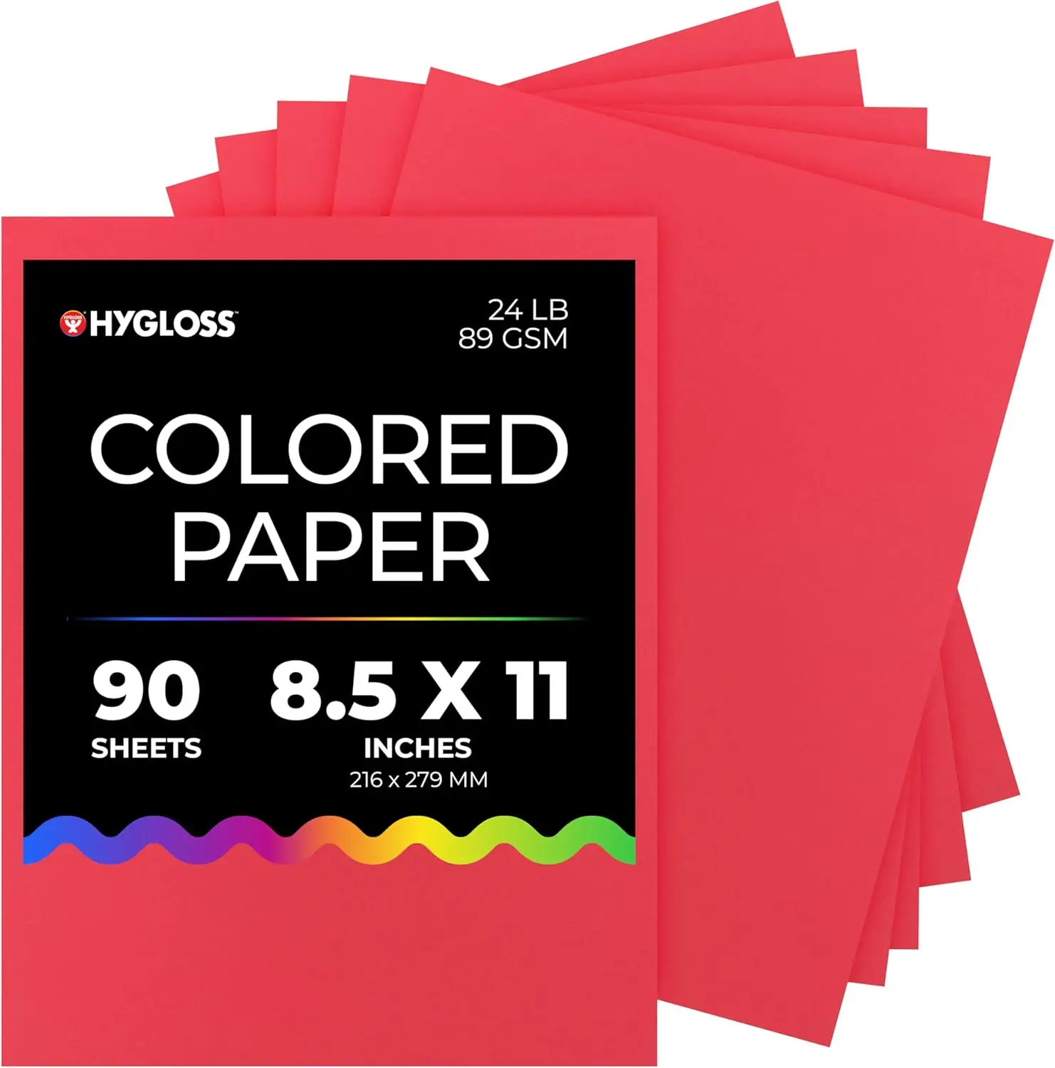 

Vibrant Colored Copy Paper, 24lb/89gsm, 8.5x11, Fade-Resistant, 90 Sheets