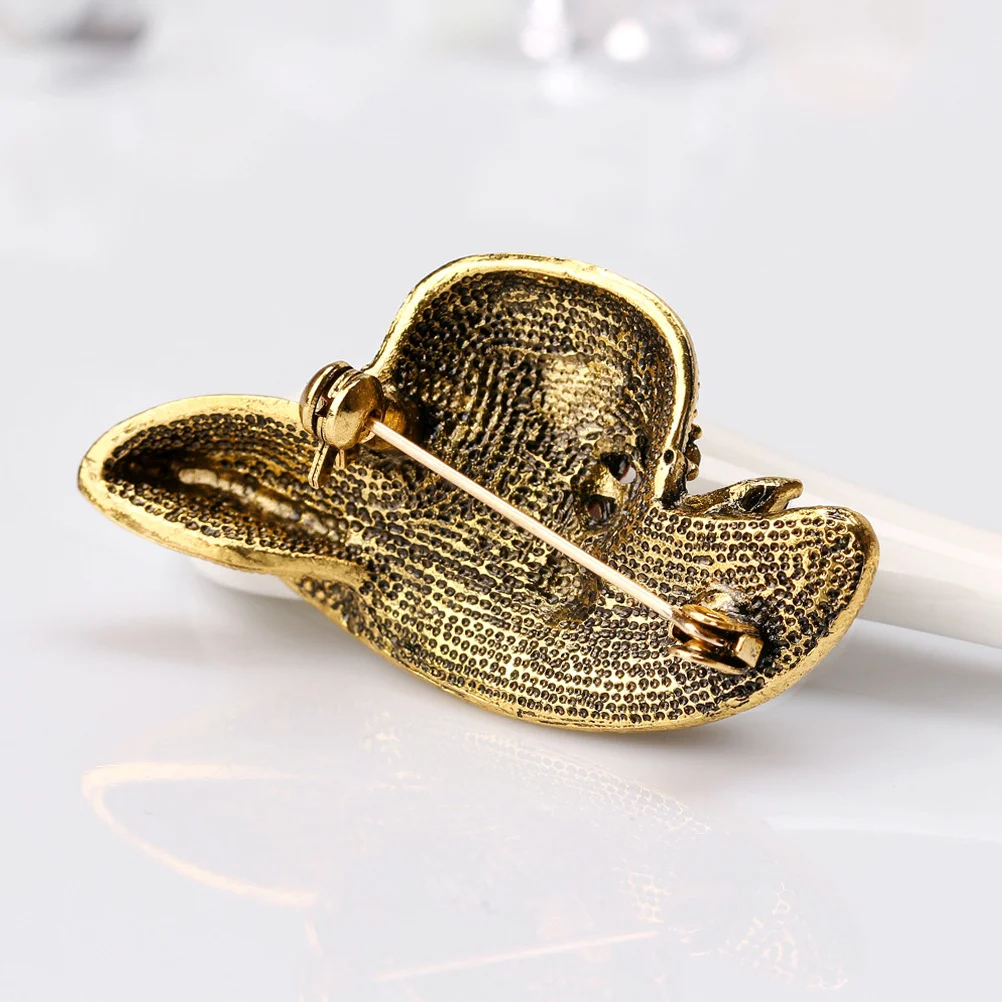 حجر الراين بروش قبعة على شكل دبوس خمر تصميم ملون الحدث الزفاف المشاركة دبابيس للنساء مجوهرات للنساء #1