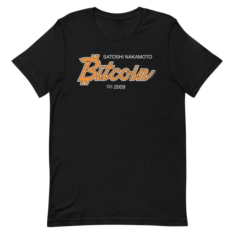0404 Bitcoin Crypto style Gift t shirt for Crypto Traders BTC Fan 100% cotton printed Bitcoin Symbol Graphic Tee All size tops