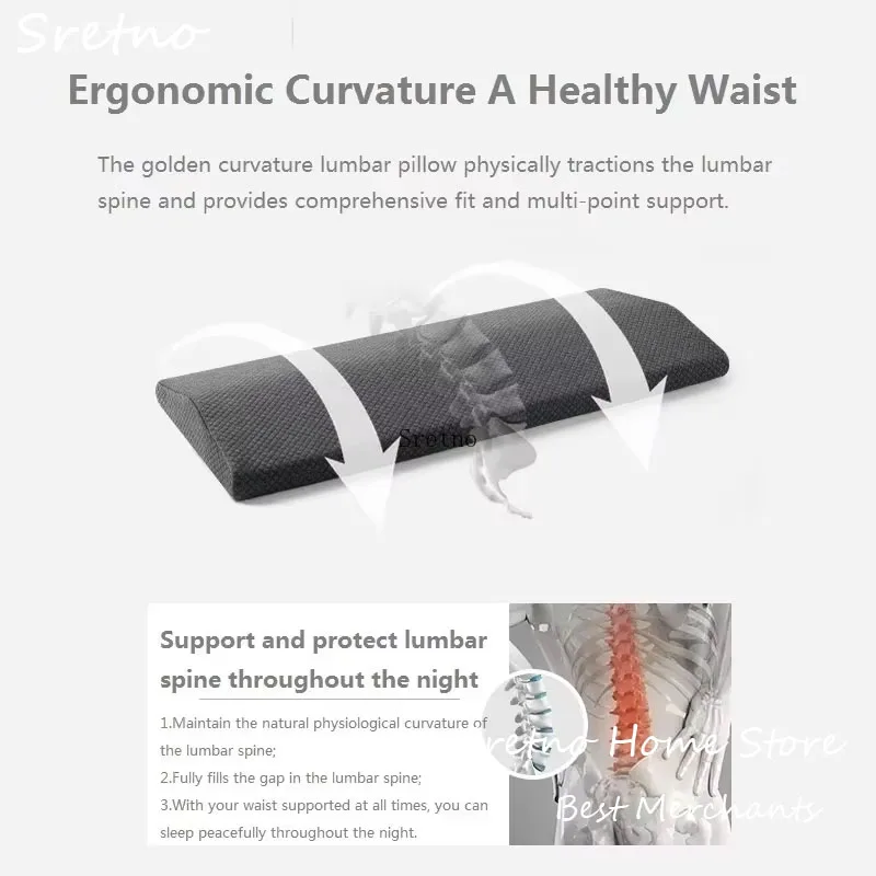Sretno Natural Latex Lumbar Pillow Helps Pregnant Women Sleep Side Sleeping Waist Pad Pregnancy Triangle Waist Pillows Almohadas