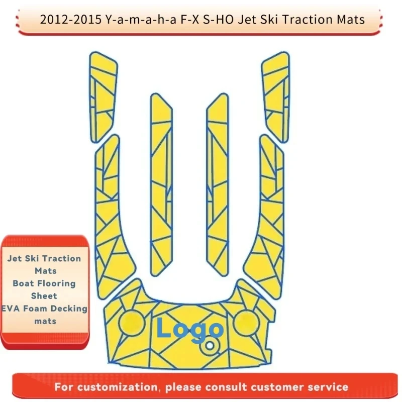 

Подходит для 2012-2015 Y-a--a-h-a F-X S-HO Тяговые коврики для гидроциклов, индивидуальный дизайн, напольная пена из ЭВА для лодок, 6 мм, 3 клей