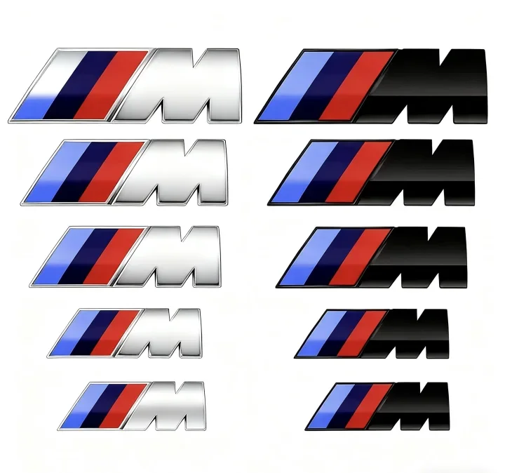 

3D-наклейка с логотипом BMW M на боковую часть автомобиля и эмблема для тюнинга багажника, подходят для E46, E90, E60, G30, G20, F10, F30, X5, X6, 3, X4, X1, E92, F07