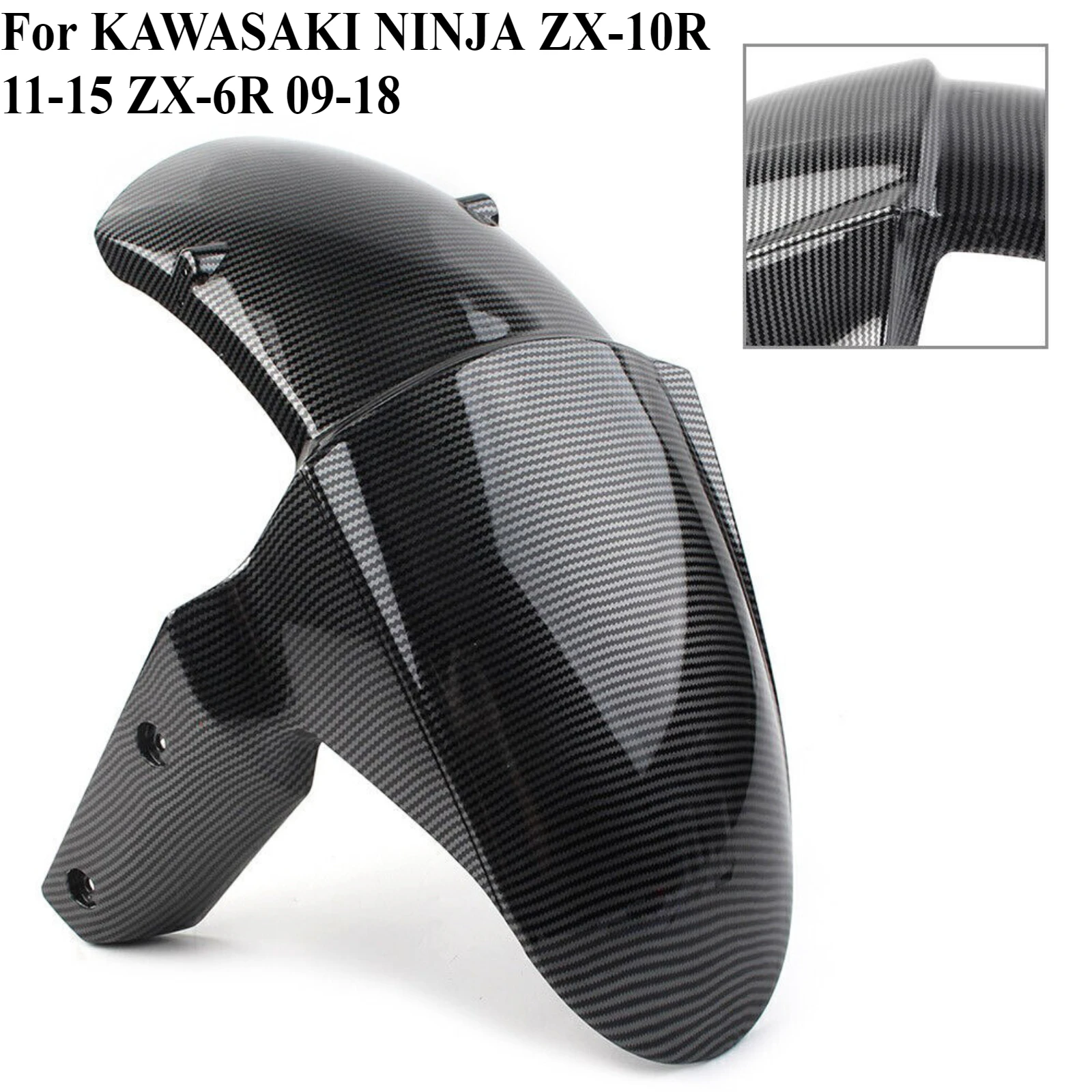

For KAWASAKI NINJA ZX-10R 11-15 ZX-6R 09-18 Motorcycle Splash Guard Front Wheel Hugger Fender Mudguard Splash Mud Guard Cover