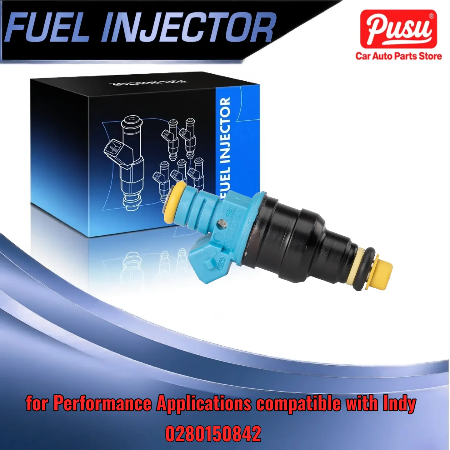 

Direct Replacement Fuel Injector 160lb 1680cc for CNG Systems fits 152lb 1600cc Indy Blue and OEM Number 0280150842
