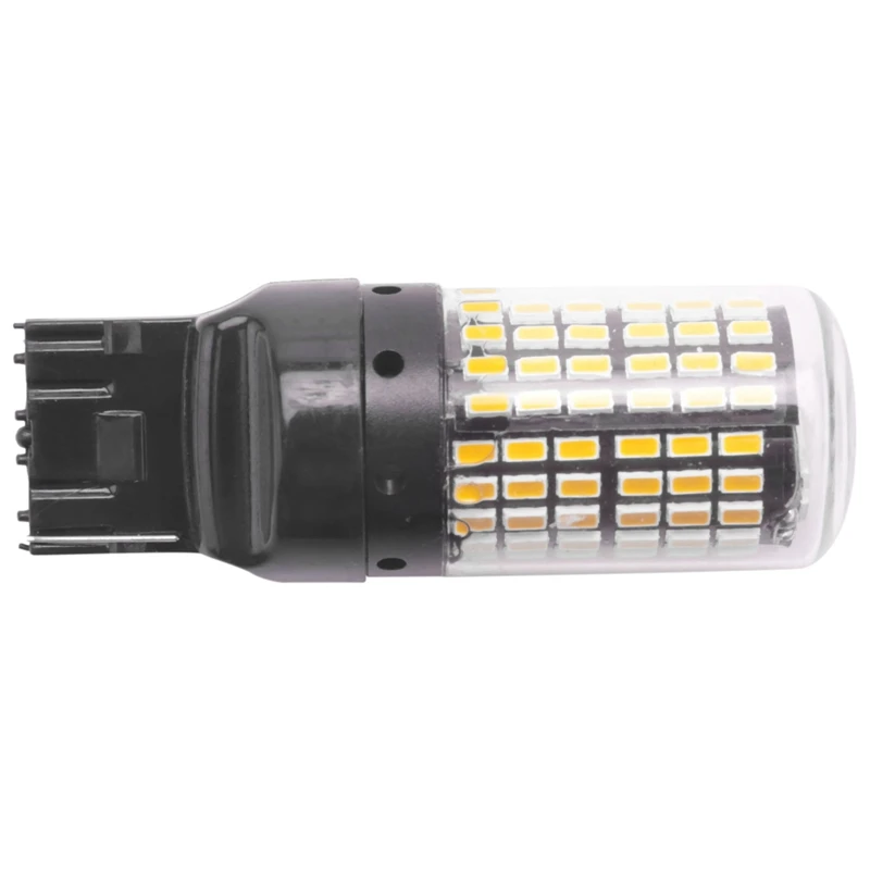 2 قطعة السوبر مشرق Canbus T20 7440 W21W Wy21W 144-Smd عكس ضوء بدوره مصباح إشارة خطأ الحرة لا فرط فلاش T20 7440 Led لمبة