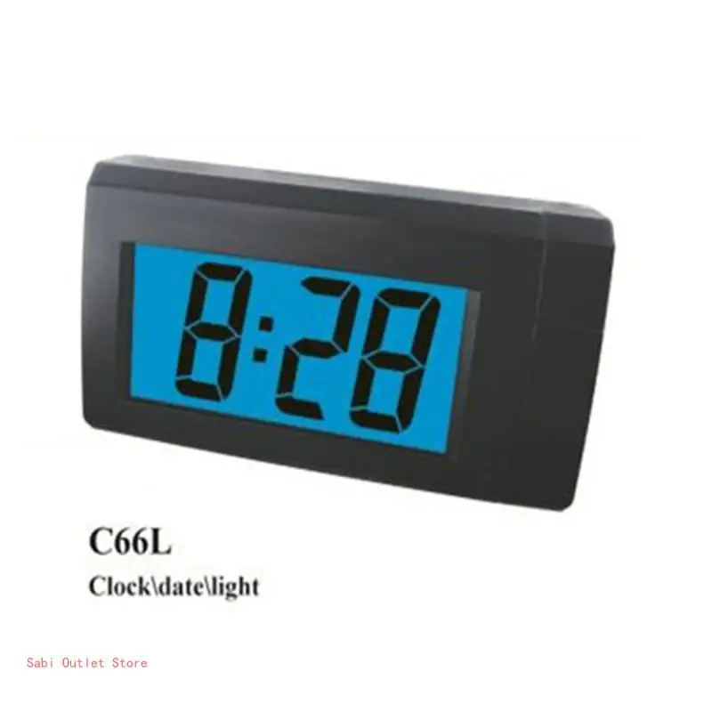 With LED Backlight Auto Car Digital LCD Electronic for Time Clock Thermometer Wa