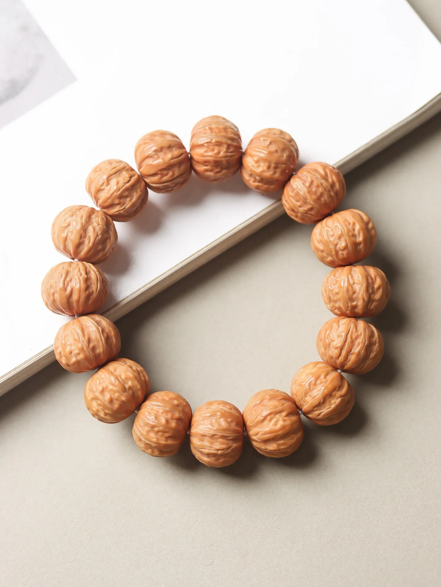 Jingba Leng قرد رئيس اليد سلسلة نحت العضلات السميكة كومة قصيرة الأرض الغنية القرش الظهر الجوز البذور الأصلية اللعب الثقافي Wo #6