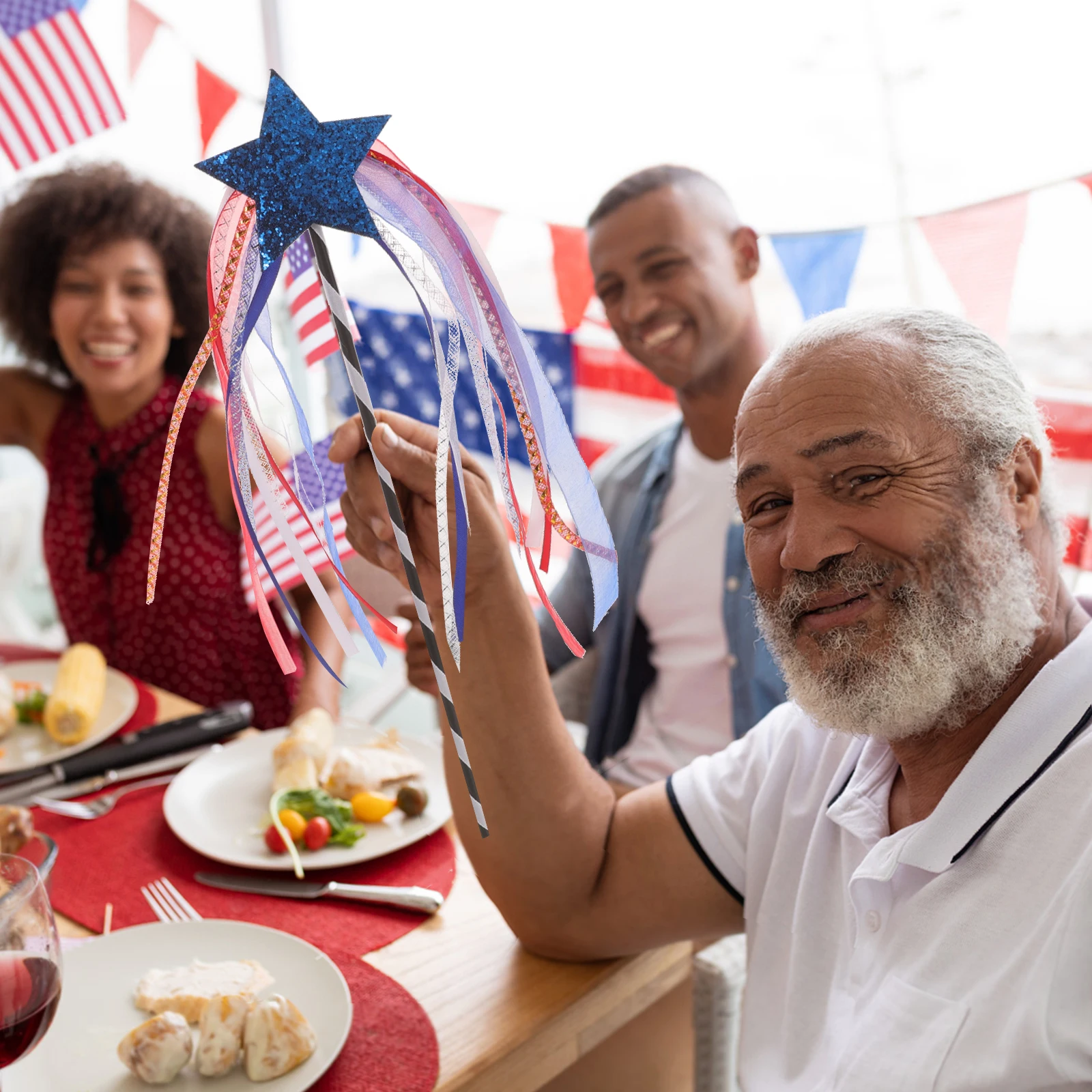 

1Set Star-Shaped Hair Band for Women Fourth of July Headband Patriotic Party Accessory Independence Day Celebration Decor