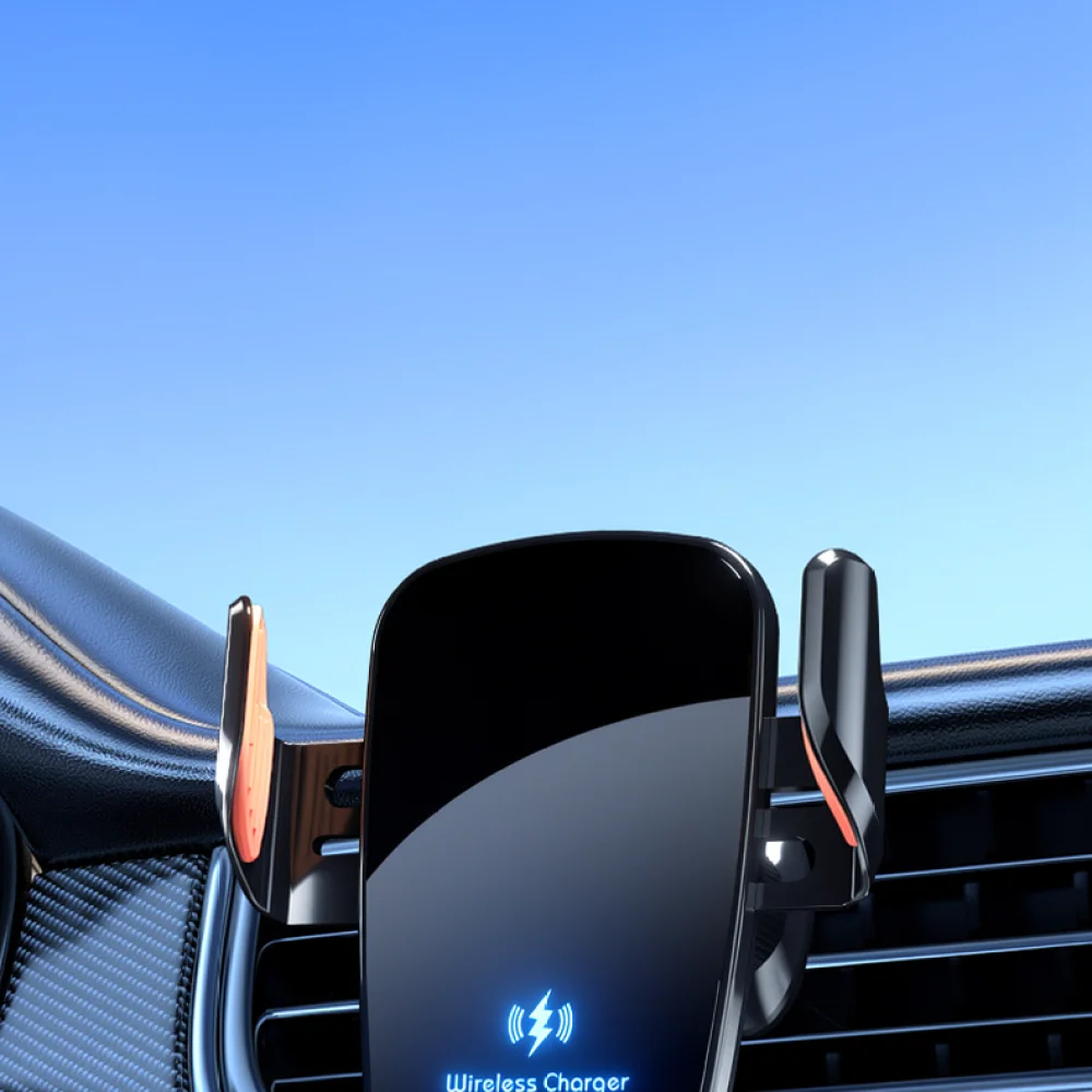 Car Mount Wireless Charger Phone Holder Air Vent Clip 15W Fast Charging Cradle Stable Navigation Stand For Mobiles