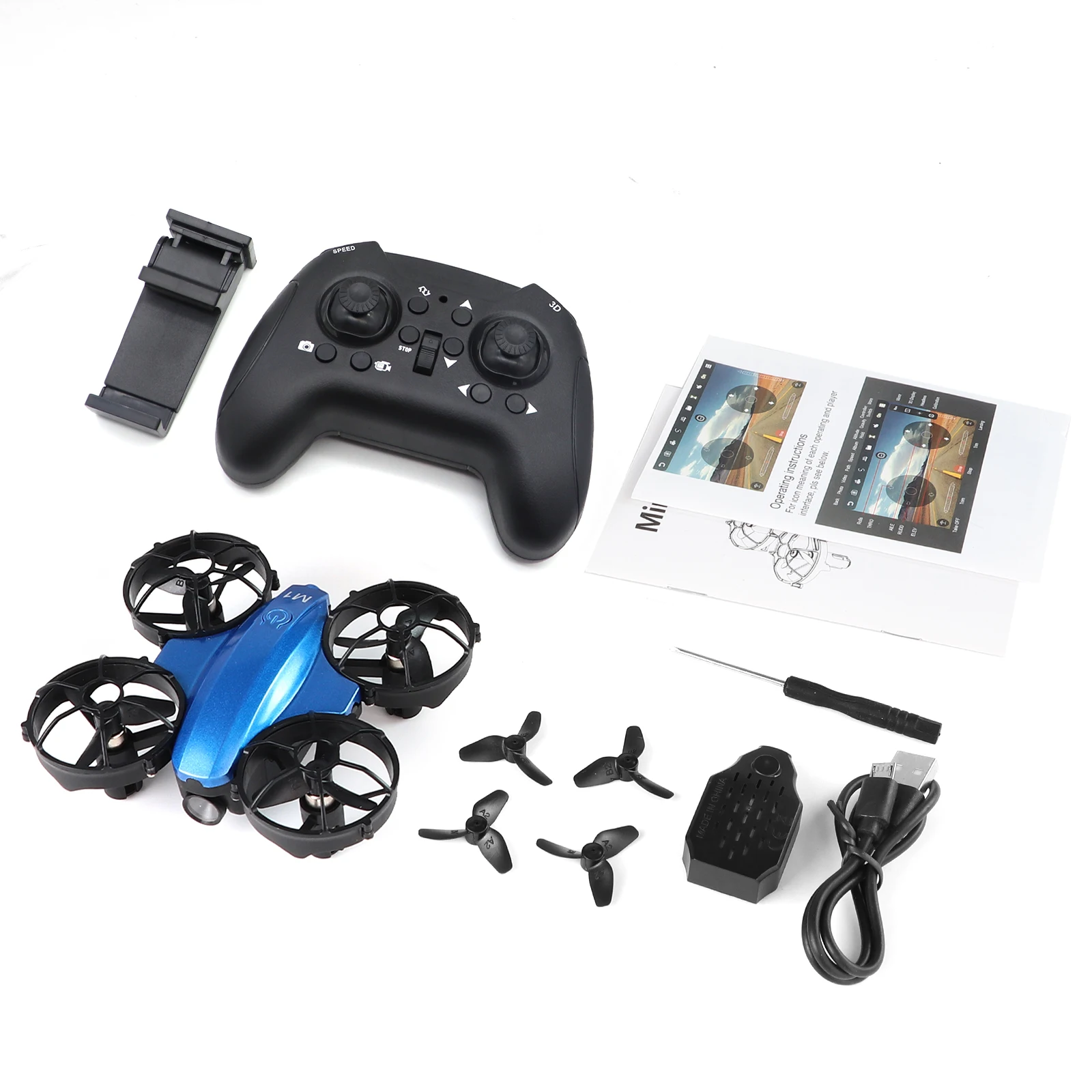 Mini FPV Racing Training Drone with Camera 4Ch 6-Axis Headless Mode Helicopter 3D Flip Beginner Remote Control Quadcopter Toys