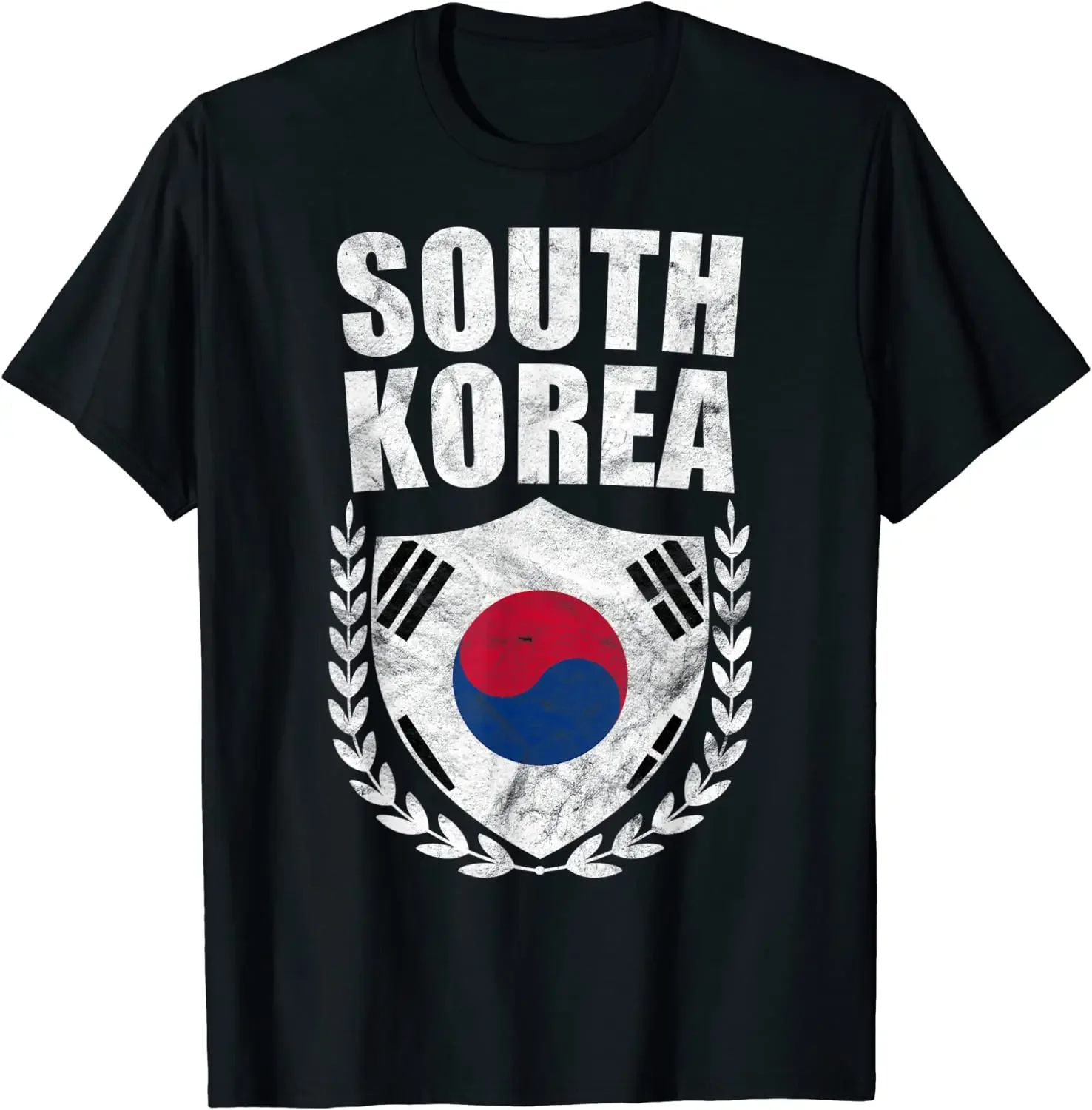 South Korea Flag T Shirt New 100% Cotton Short Sleeve O-Neck Casual T-shirts Loose Top Harajuku Streetwear Size S-3XL