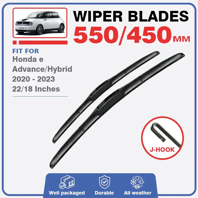 For Honda e Advance Hybrid 2020 2021 2022 2023 ZC7 Front Wiper Blades Window Windscreen Windshield Brushes Accessories Refills