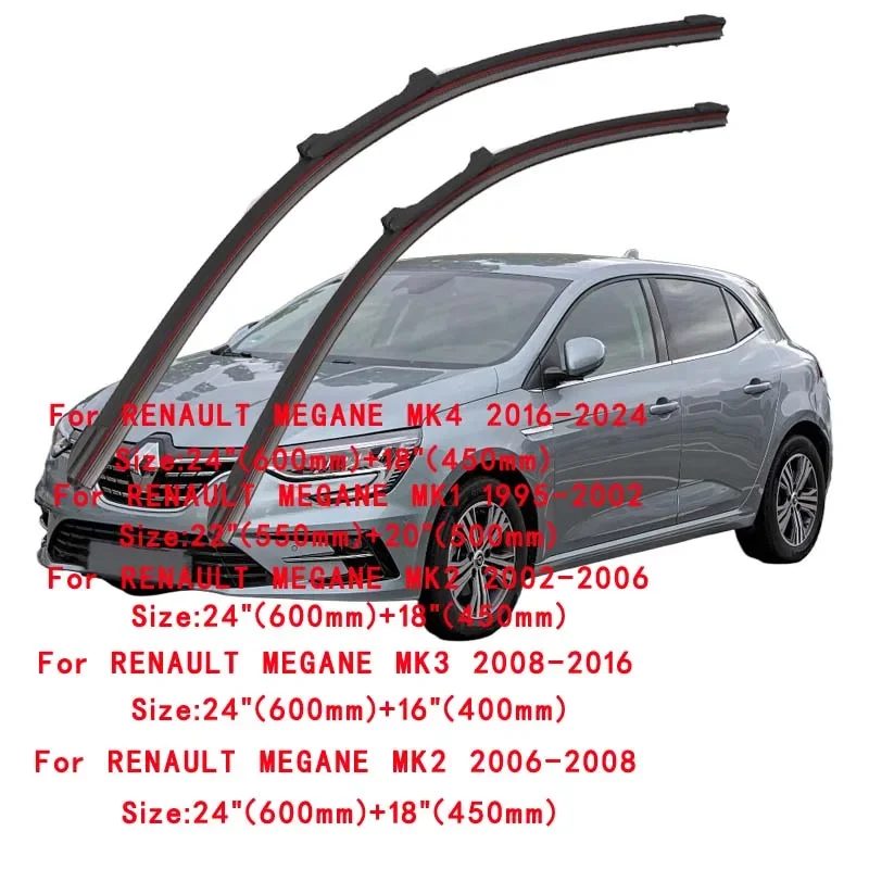 

Для RENAULT MEGANE 1 2 3 4 1995-2024: Щетки стеклоочистителя лобового стекла, аксессуары для мойки, очистка окон