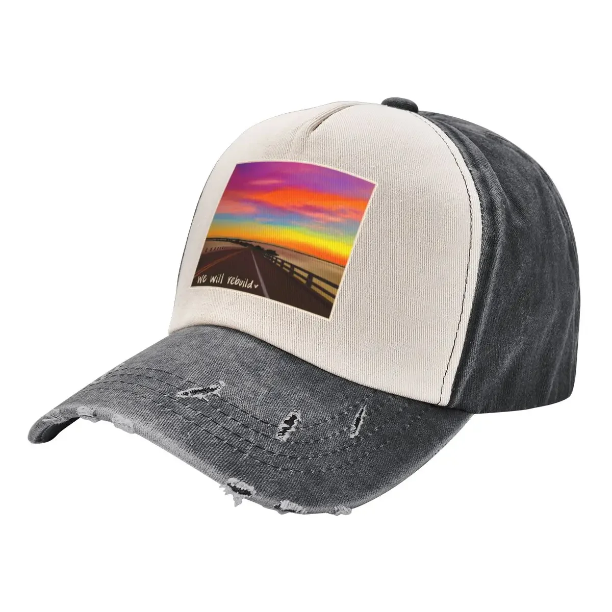 We Will Rebuild - Sanibel Island Causeway Baseball Cap Anime Hat Golf Wear Mens Caps Women's