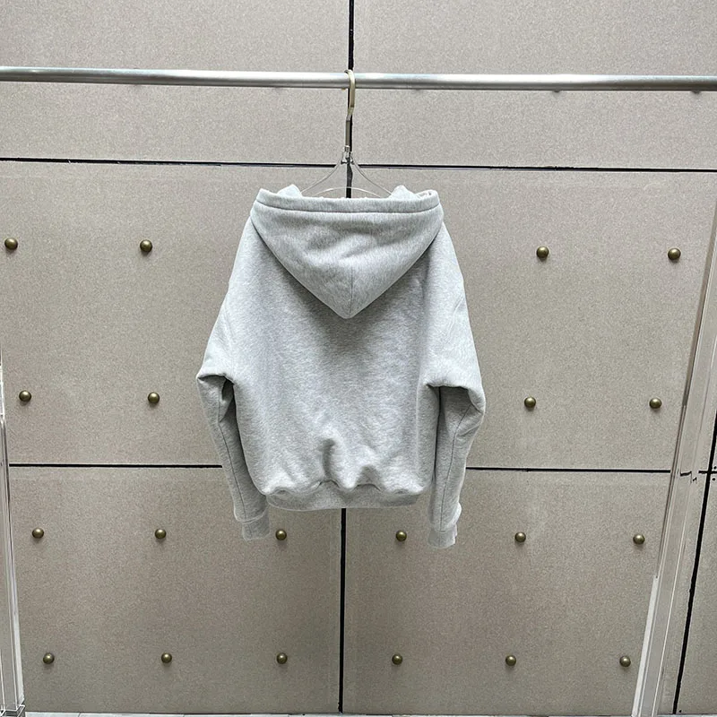 Damska bluza z kapturem, zapinana na podwójny zamek, patchworkowa, stylowa, ciepła, casualowa kurtka pikowana, bluza z kapturem, jesień, nowość, 2025, kurtka, y2k