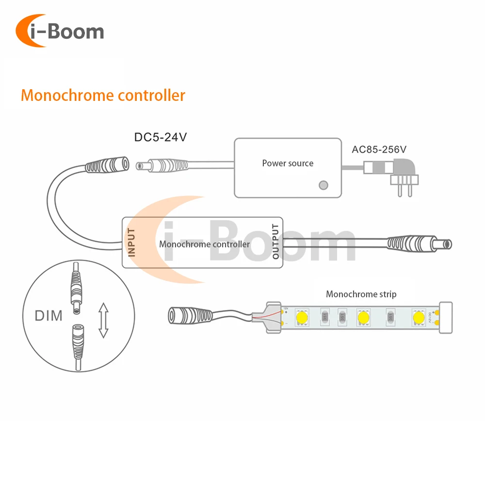 DC5 ~ 24 فولت 6A LED باهتة LED سائق التحكم وحدة تبديل سطوع تحكم الإضاءة التبديل اللاسلكية التحكم عن بعد عن بعد #2