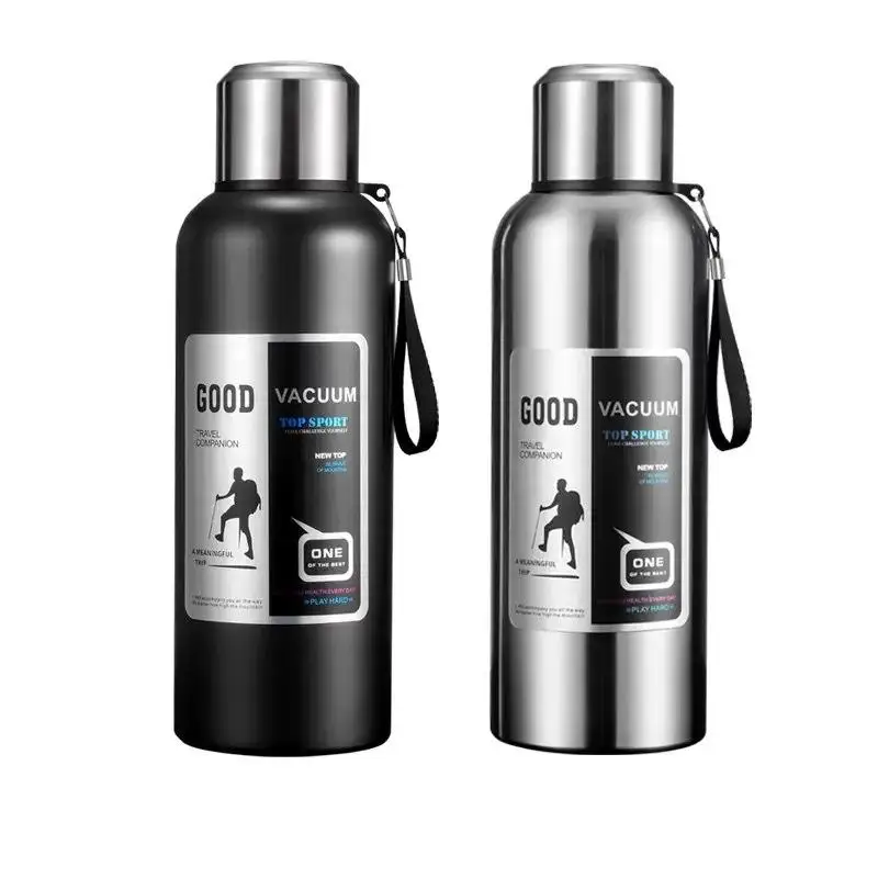 Portable Camping Outdoor Travel Large Capacity 24-36 Hours Vacuum Insulated 316L Stainless Steel Water Bottle Modern Simplicity