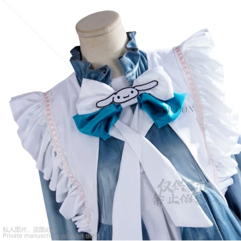 Costume Cosplay du jeu V Joseph Desaulniers, Braking Count Desaulniers, Bleue, Lovely Lolita, Kawaii Set, Homme et Femme